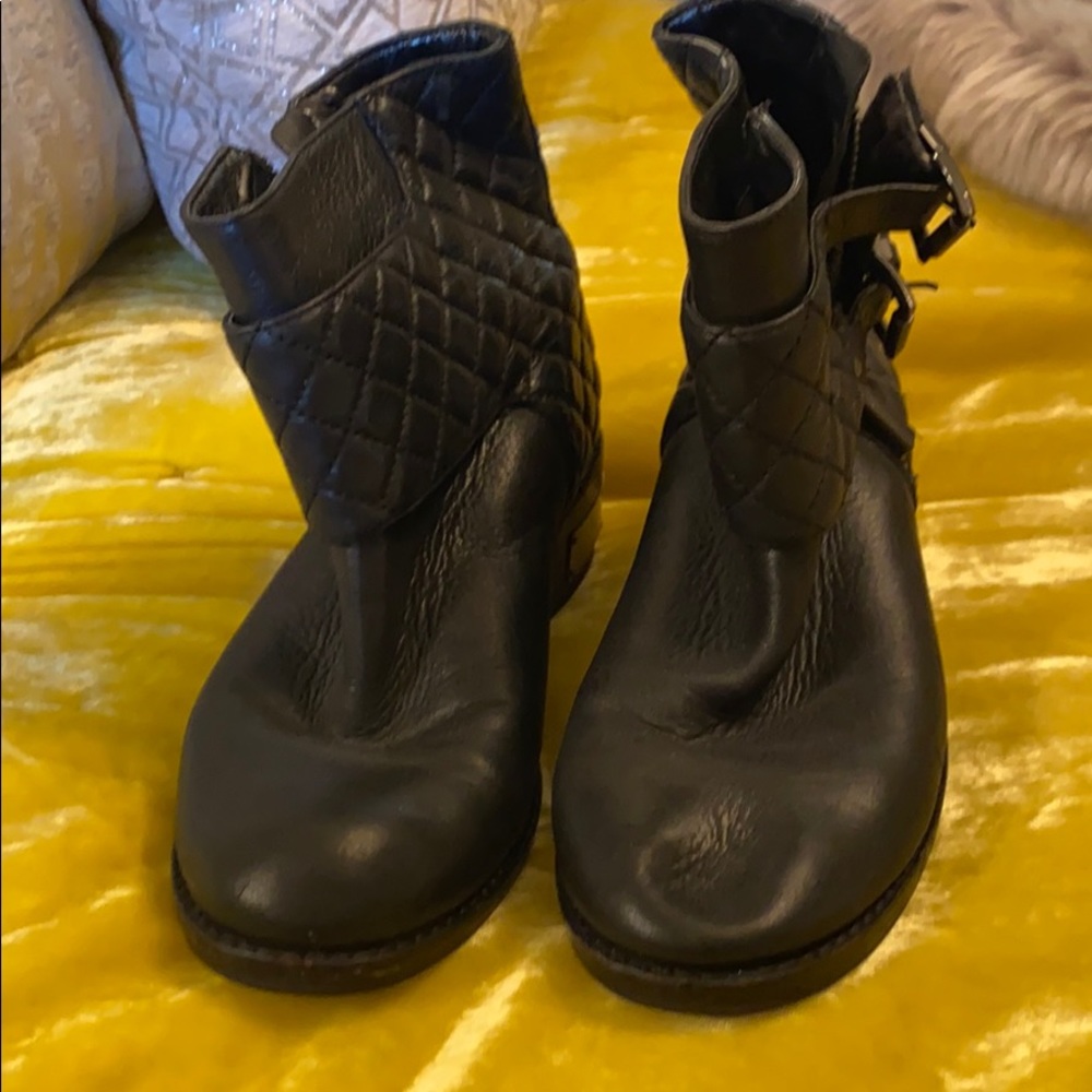 Vince Camuto black booties